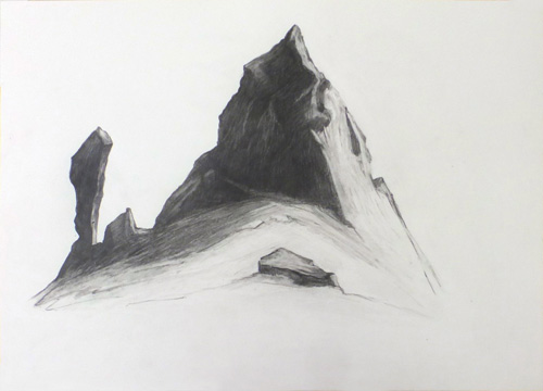 andes, drawing, art, mountains